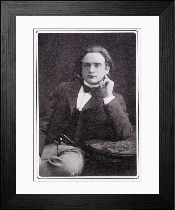 Framed Print : Mark Hambourg (1879 - 1960), Russian-born pianist. Date: 1901 Framed Print : Mark Hambourg (1879 - 1960), Russian-born pianist. Date: 1901