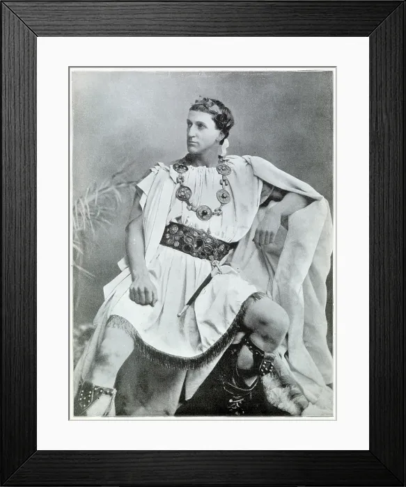 Framed Print : Sir Frank Robert Benson (1858 - 1939), English actor-manager, as Coriolanus at the Comedy Theatre. Date: 1901 Framed Print : Sir Frank Robert Benson (1858 - 1939), English actor-manager, as Coriolanus at the Comedy Theatre. Date: 1901
