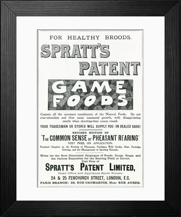 Framed Print : Healthy patent biscuits for dogs, supplied in sealed bags. Date: 1901 Framed Print : Healthy patent biscuits for dogs, supplied in sealed bags. Date: 1901