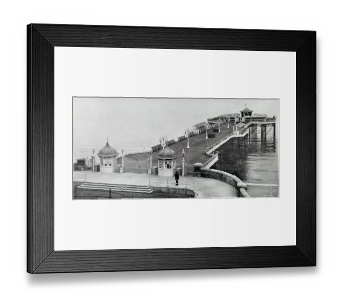 Framed Print : The Promenade and beach at Cromer, Norfolk. Date: 1901 Framed Print : The Promenade and beach at Cromer, Norfolk. Date: 1901