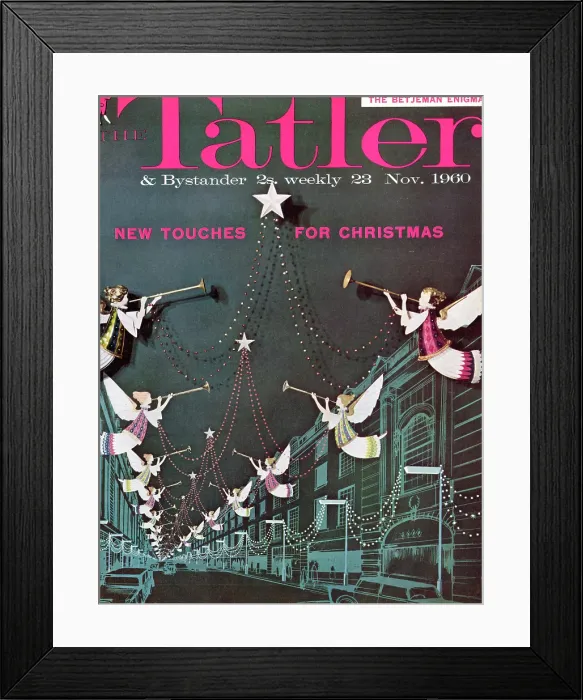 Framed Print : Tatler Front Cover - Photograph of early design model of upcoming Regent Street Christmas decorations designed by Beverley Pick Framed Print : Tatler Front Cover - Photograph of early design model of upcoming Regent Street Christmas decorations designed by Beverley Pick