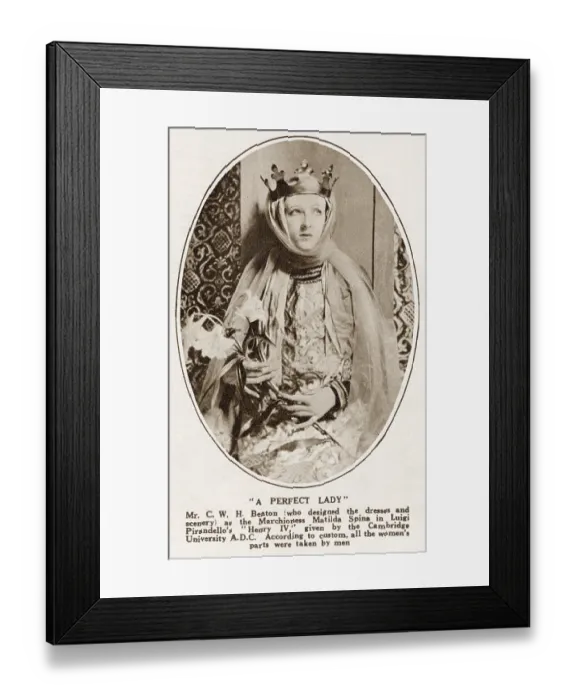 Framed Print : Cecil Beaton (1904-1980) (who designed the dresses and scenery) Framed Print : Cecil Beaton (1904-1980) (who designed the dresses and scenery)