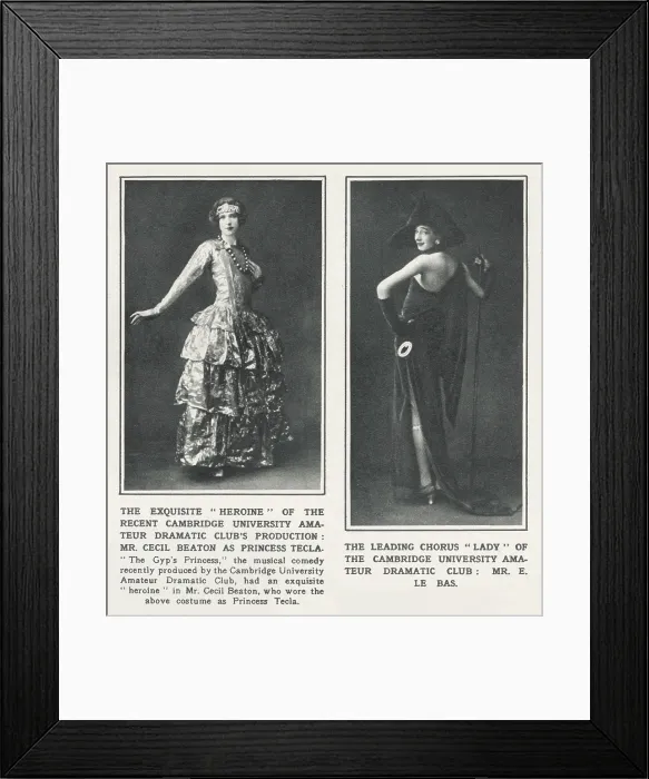 Framed Print : (left) Cecil Beaton (1904-1980) as Princess Tecla Framed Print : (left) Cecil Beaton (1904-1980) as Princess Tecla