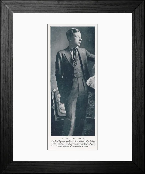 Framed Print : Mr. Cecil Beaton (1904-1980) - an elegant first-nighter, who designs pretty frocks for his friends, takes exquisite photographs, and is generally artistic Framed Print : Mr. Cecil Beaton (1904-1980) - an elegant first-nighter, who designs pretty frocks for his friends, takes exquisite photographs, and is generally artistic