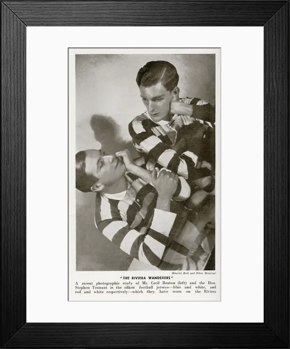 Framed Print : Riviera Wanderers - Cecil Beaton (1904-1980) and Hon Framed Print : Riviera Wanderers - Cecil Beaton (1904-1980) and Hon