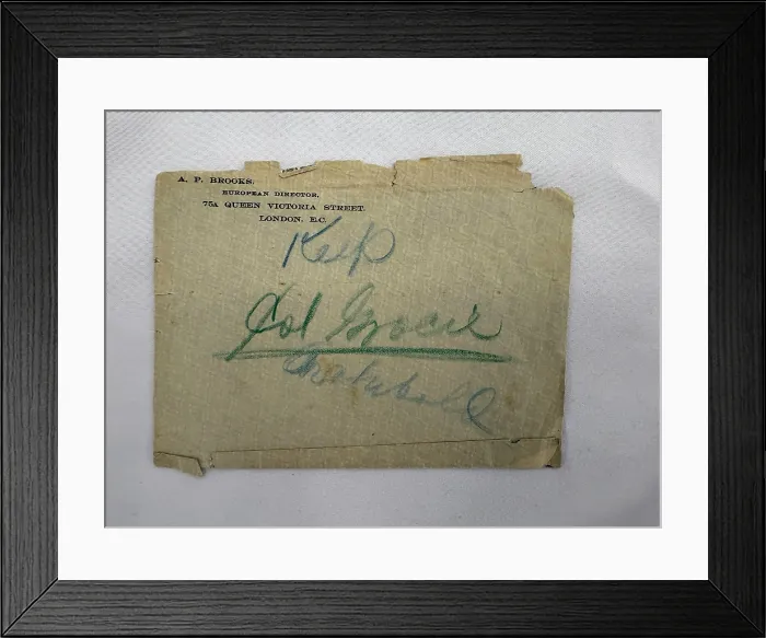 Framed Print : R.M.S. TITANIC - Unique Titanic lettercard from one of the most well known survivors of the disaster Framed Print : R.M.S. TITANIC - Unique Titanic lettercard from one of the most well known survivors of the disaster
