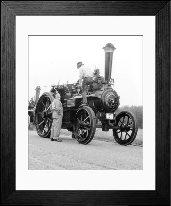 Framed Print : Aveling and Porter Road Roller
