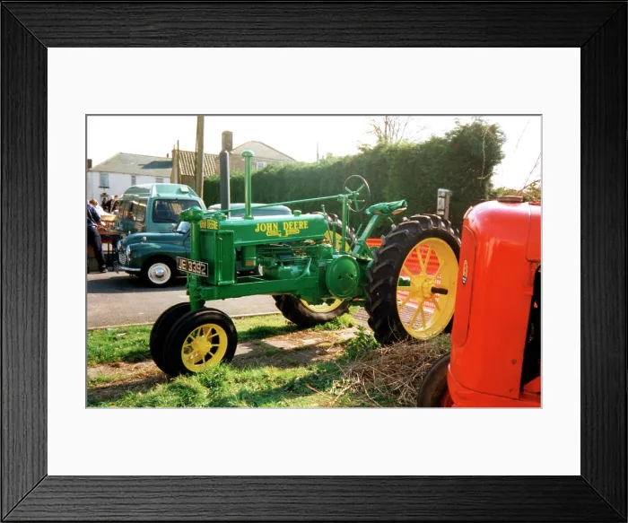 Framed Print : John Deere D tractor