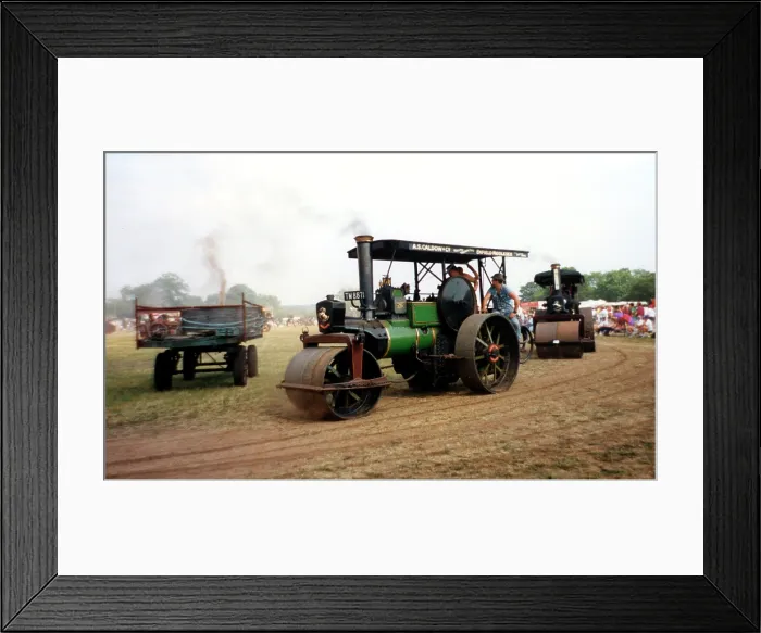 Framed Print : Aveling and Porter Road Roller African Queen Framed Print : Aveling and Porter Road Roller African Queen