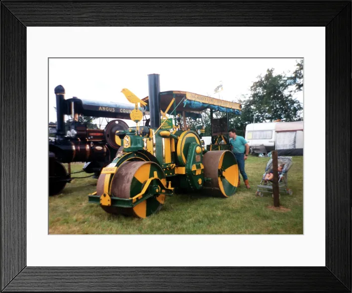 Framed Print : Aveling and Barford diesel road roller