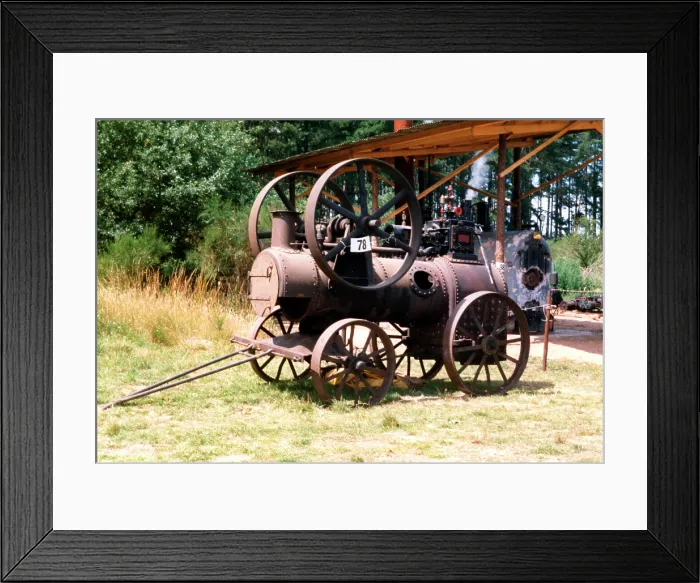Framed Print : Marshall 7Nhp Portable Engine number: 71725