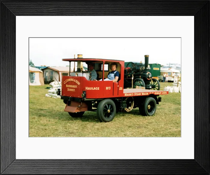 Framed Print : Mann's Steam Wagon scale replica Framed Print : Mann's Steam Wagon scale replica