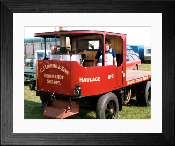Framed Print : Mann's Steam Wagon scale replica Framed Print : Mann's Steam Wagon scale replica