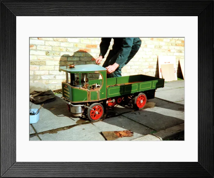 Framed Print : Two and three quarter scale model Clayton Steam Wagon Framed Print : Two and three quarter scale model Clayton Steam Wagon