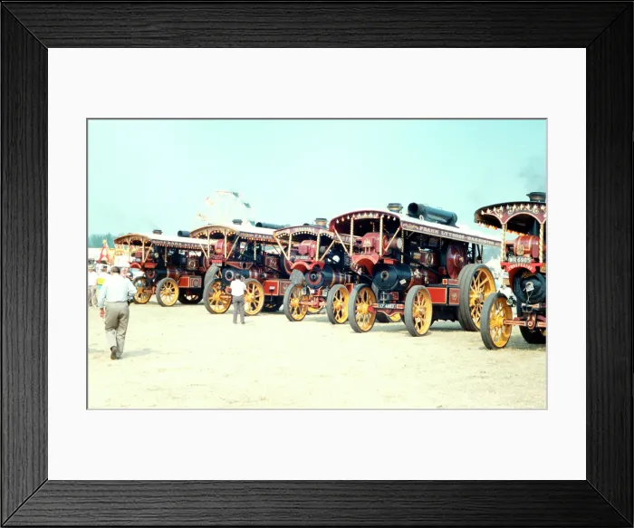 Framed Print : Showman's Road Locomotives Framed Print : Showman's Road Locomotives