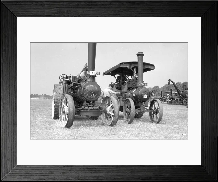 Framed Print : Fowler General Purpose Engine and Garrett Showman's Tractor Framed Print : Fowler General Purpose Engine and Garrett Showman's Tractor