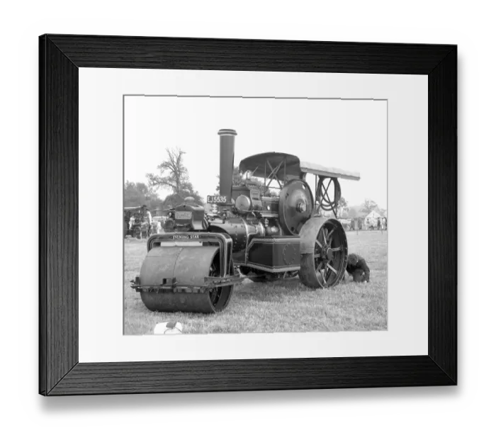 Framed Print : Fowler Road Roller number 22596, Evening Star Framed Print : Fowler Road Roller number 22596, Evening Star
