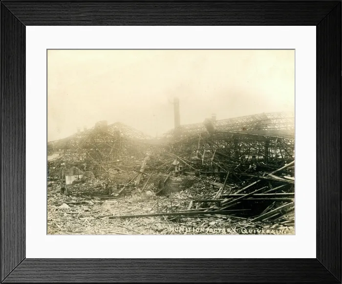Framed Print : Munitions factory at Quiverain Framed Print : Munitions factory at Quiverain