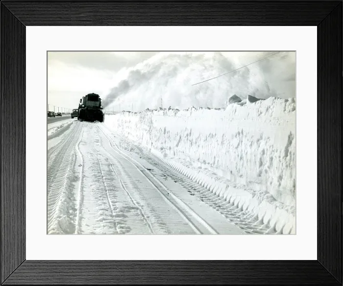 Framed Print : Rotary Snow plough Framed Print : Rotary Snow plough