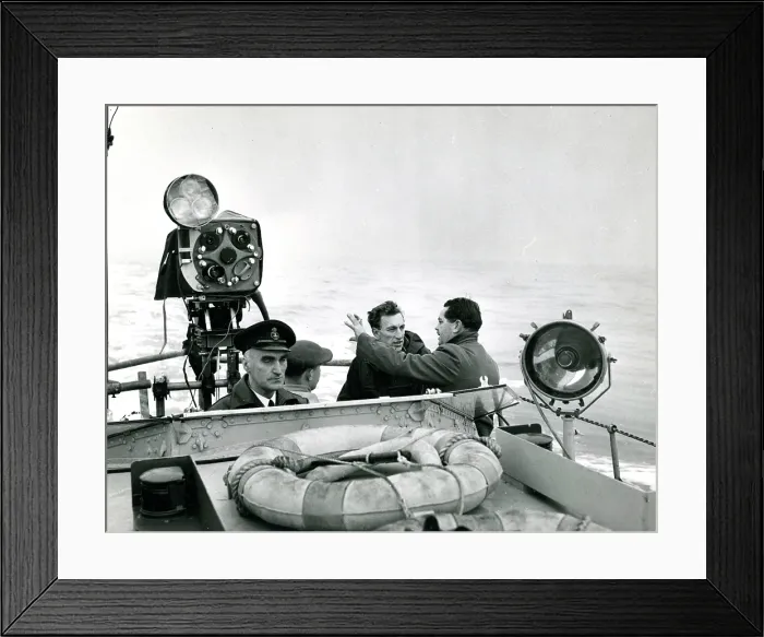 Framed Print : Raymond Baxter conducting an interview Framed Print : Raymond Baxter conducting an interview