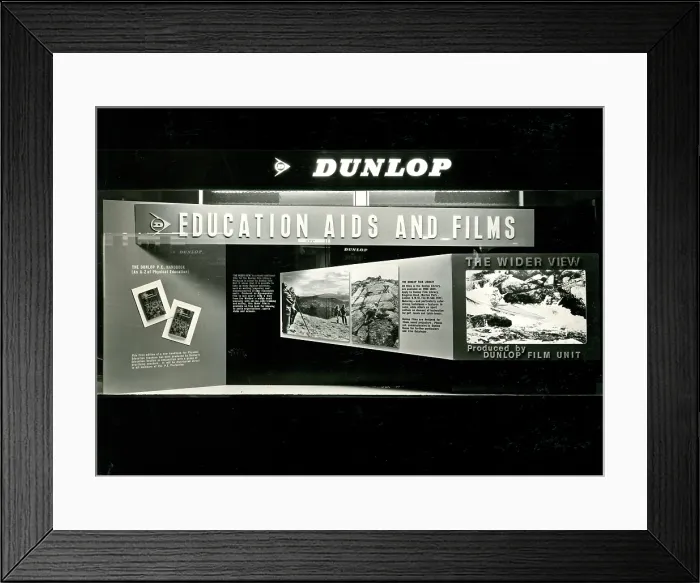 Framed Print : Dunlop Education Aids window display Framed Print : Dunlop Education Aids window display