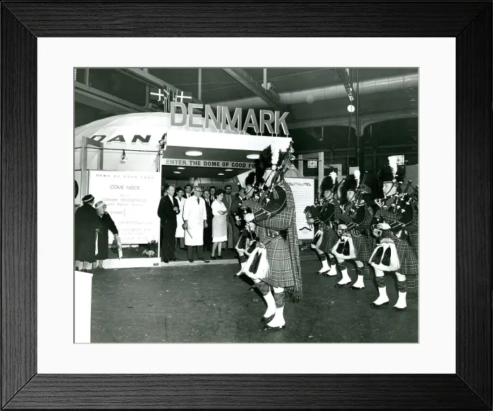 Framed Print : Danish food promotion counter Framed Print : Danish food promotion counter