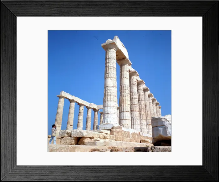Framed Print : Temple of Poseidon Framed Print : Temple of Poseidon