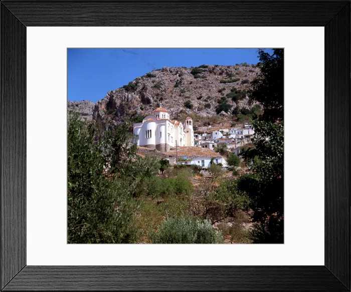 Framed Print : Agios Georgios Kavousiotis, St. George Church, Kritsa, Crete Framed Print : Agios Georgios Kavousiotis, St. George Church, Kritsa, Crete