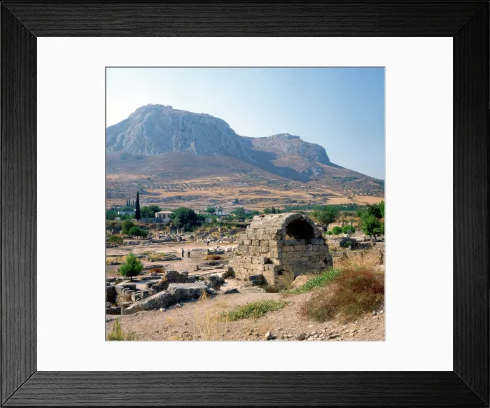Framed Print : The archaeological site of Ancient Corinth, Greece Framed Print : The archaeological site of Ancient Corinth, Greece