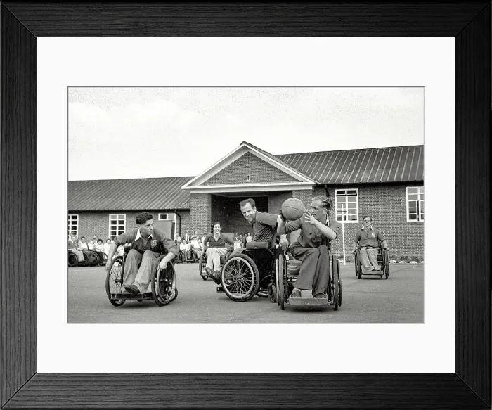 Framed Print : Stoke Mandeville games were first held in 1948 and a milestone in paralympic history Framed Print : Stoke Mandeville games were first held in 1948 and a milestone in paralympic history