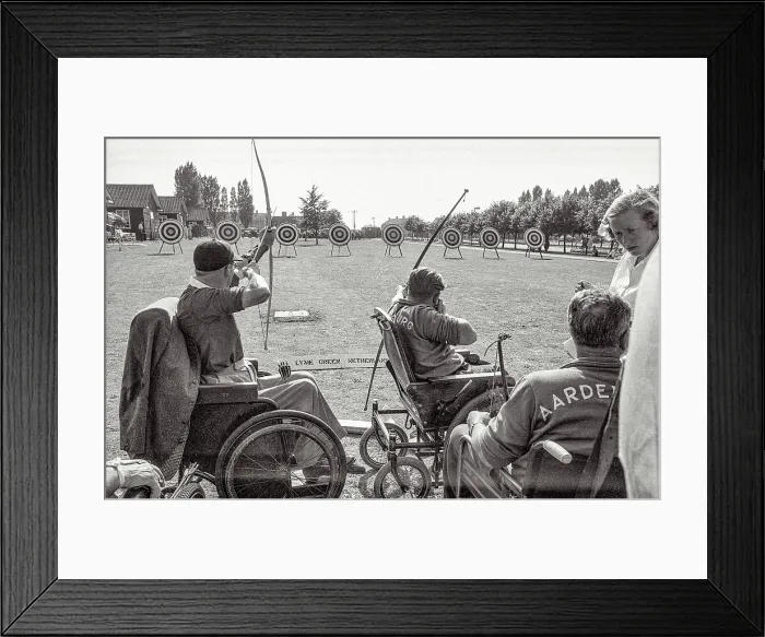 Framed Print : Stoke Mandeville games were first held in 1948 and a milestone in paralympic history Framed Print : Stoke Mandeville games were first held in 1948 and a milestone in paralympic history