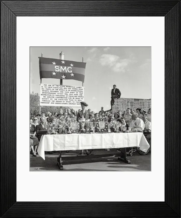 Framed Print : Stoke Mandeville games were first held in 1948 and a milestone in paralympic history Framed Print : Stoke Mandeville games were first held in 1948 and a milestone in paralympic history