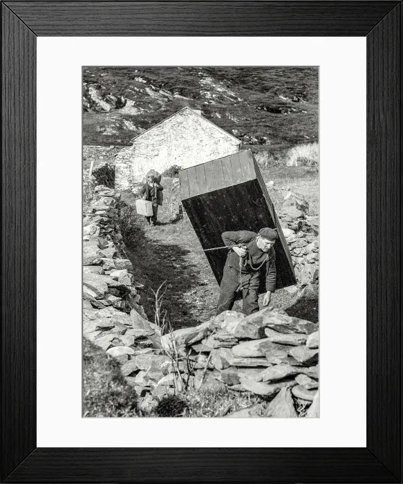 Framed Print : Inishark, a small island off western Ireland, was evacuated of the last two families on October 20th 1960 Framed Print : Inishark, a small island off western Ireland, was evacuated of the last two families on October 20th 1960