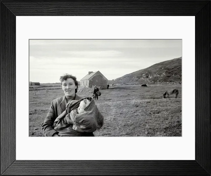 Framed Print : Inishark, a small island off western Ireland, was evacuated of the last two families on October 20th 1960 Framed Print : Inishark, a small island off western Ireland, was evacuated of the last two families on October 20th 1960