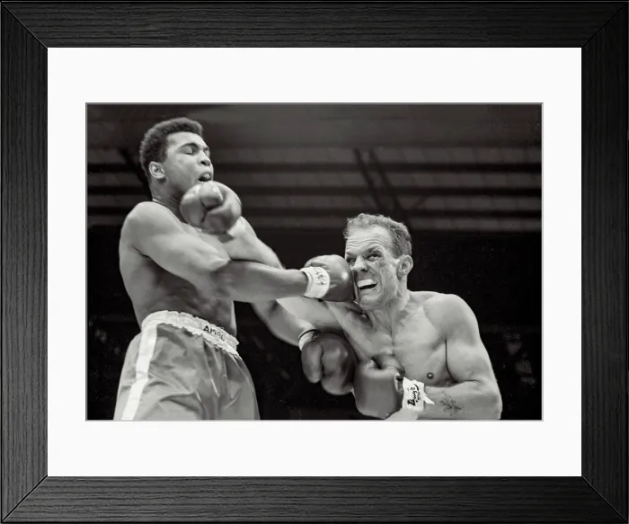 Framed Print : Boxing match at Wembley, London, between Cooper and Clay (later Mohammed Ali) on June 20th, 1963 Framed Print : Boxing match at Wembley, London, between Cooper and Clay (later Mohammed Ali) on June 20th, 1963
