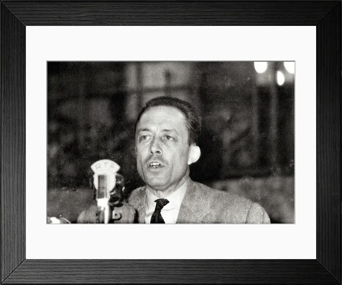 Framed Print : Albert Camus, (1913-1960), probably Paris Framed Print : Albert Camus, (1913-1960), probably Paris