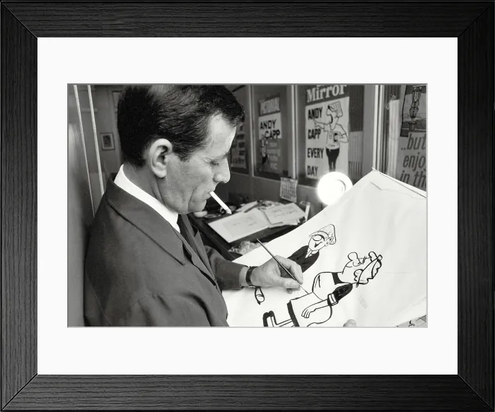 Framed Print : Reggie Smythe, cartoonist, (1917-1998) Framed Print : Reggie Smythe, cartoonist, (1917-1998)