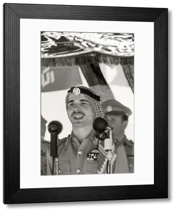 Framed Print : King Hussein of Jordan, (1935-1999) Framed Print : King Hussein of Jordan, (1935-1999)