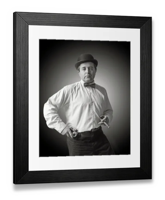 Framed Print : John Sadovy in self-portrait Framed Print : John Sadovy in self-portrait