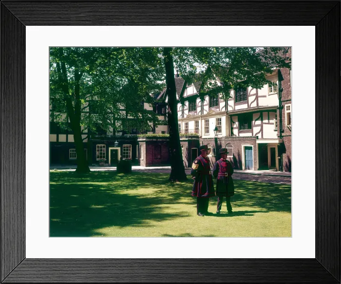 Framed Print : Guardsmen at the Tower of London Date: circa 1960s Framed Print : Guardsmen at the Tower of London Date: circa 1960s
