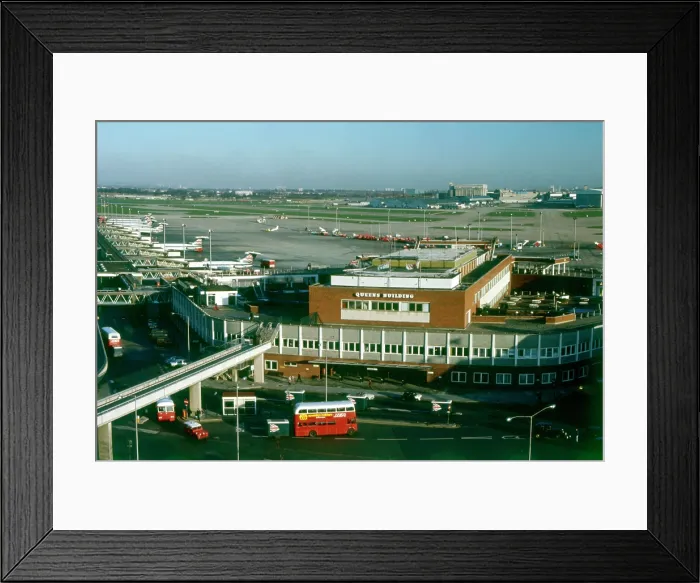 Framed Print : The Queen's Building, London Heathrow Airport was designed in 1950 by Frederick Gibberd and opened in 1955 by Queen Elizabeth II Framed Print : The Queen's Building, London Heathrow Airport was designed in 1950 by Frederick Gibberd and opened in 1955 by Queen Elizabeth II