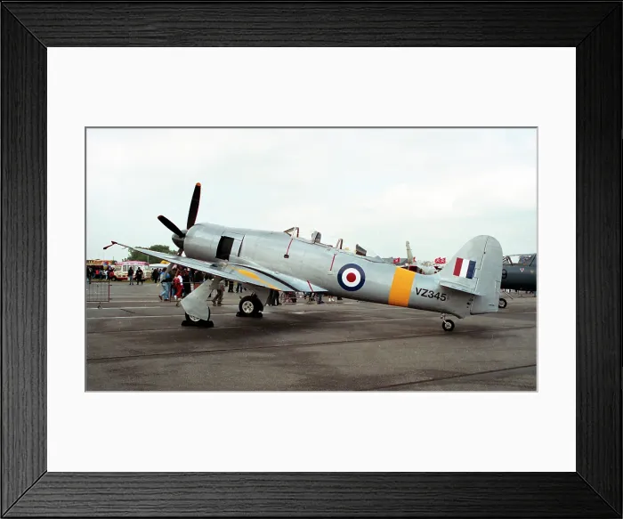 Framed Print : Hawker Sea Fury T.20S VZ345 Framed Print : Hawker Sea Fury T.20S VZ345