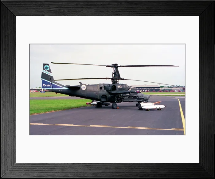 Framed Print : Kamov Ka-50 024 White Framed Print : Kamov Ka-50 024 White