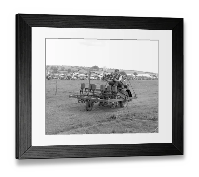 Framed Print : A self-powered seed drill Framed Print : A self-powered seed drill