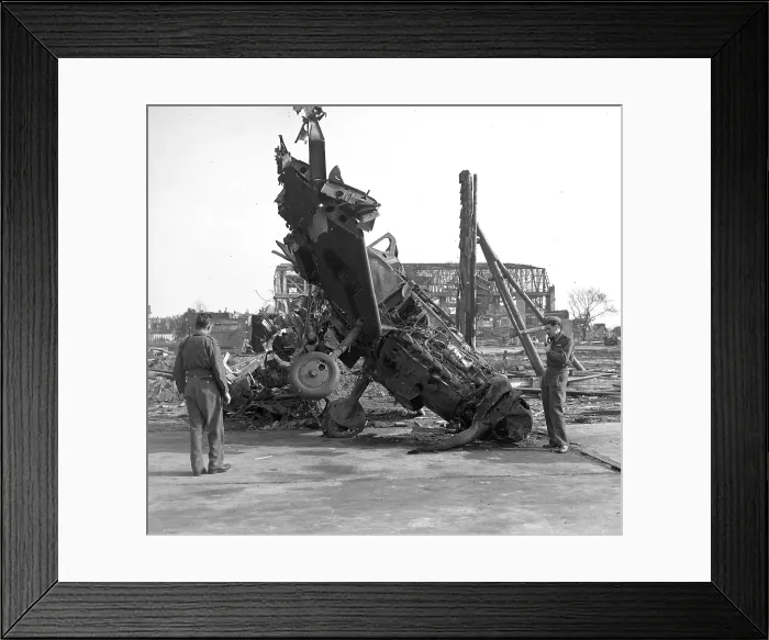 Framed Print : Wrecked Messerschmitt Bf 109G at B-40 Beauvais-Nivillers Framed Print : Wrecked Messerschmitt Bf 109G at B-40 Beauvais-Nivillers