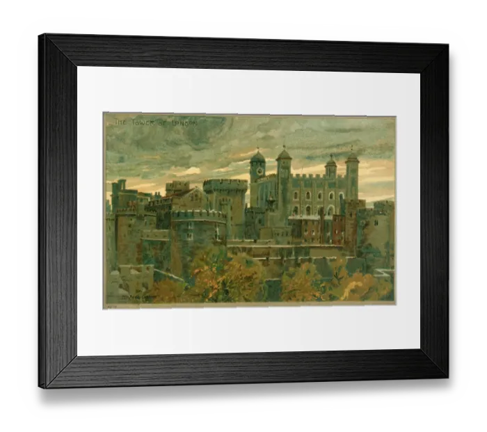 Framed Print : The Tower of London - a historic citadel and castle on the north bank of the River Thames. Date: circa 1907 Framed Print : The Tower of London - a historic citadel and castle on the north bank of the River Thames. Date: circa 1907