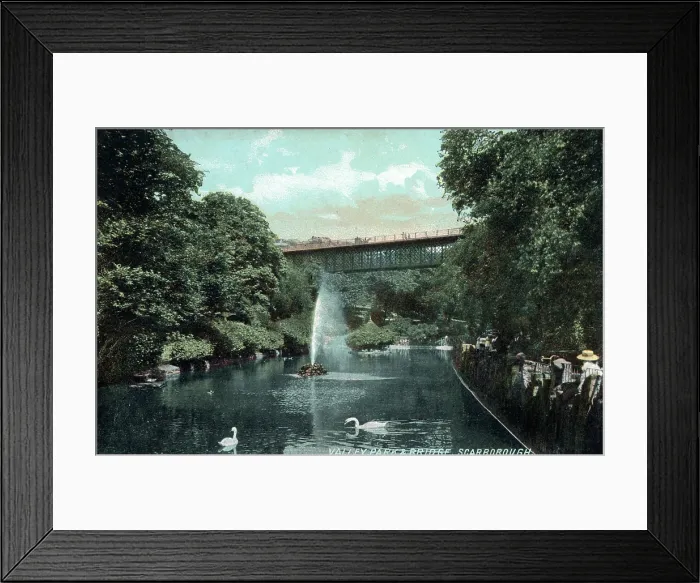 Framed Print : Valley Park and Valley Bridge (which carries the A165 over Valley Park), Scarborough, North Yorkshire Framed Print : Valley Park and Valley Bridge (which carries the A165 over Valley Park), Scarborough, North Yorkshire