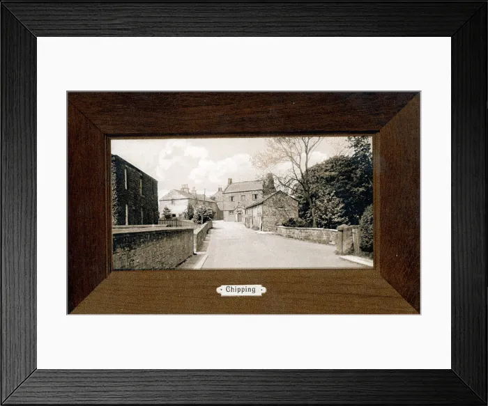 Framed Print : Chipping - village and civil parish in the borough of Ribble Valley, Lancashire, England, within the Forest of Bowland Area of Outstanding Natural Beauty. Date: circa 1903 Framed Print : Chipping - village and civil parish in the borough of Ribble Valley, Lancashire, England, within the Forest of Bowland Area of Outstanding Natural Beauty. Date: circa 1903