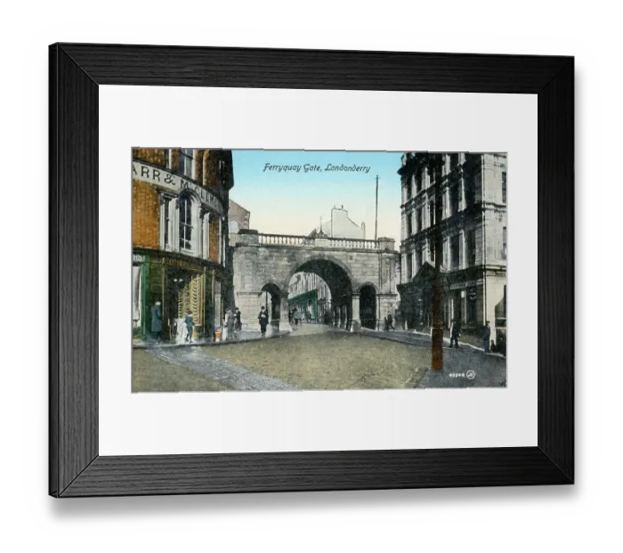Framed Print : Londonderry (Derry), Northern Ireland - Ferryquay Gate Date: circa 1905 Framed Print : Londonderry (Derry), Northern Ireland - Ferryquay Gate Date: circa 1905