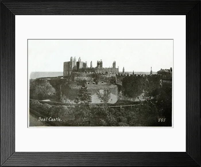 Framed Print : Deal, Kent - The Castle - at the rear are the captain's quarters, since demolished. Date: circa 1910s Framed Print : Deal, Kent - The Castle - at the rear are the captain's quarters, since demolished. Date: circa 1910s
